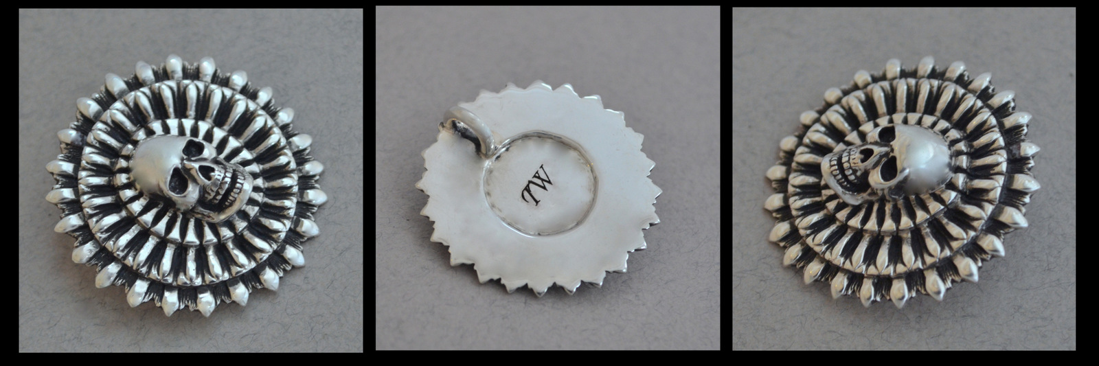 focus skull pendant The Wildness Jewellery