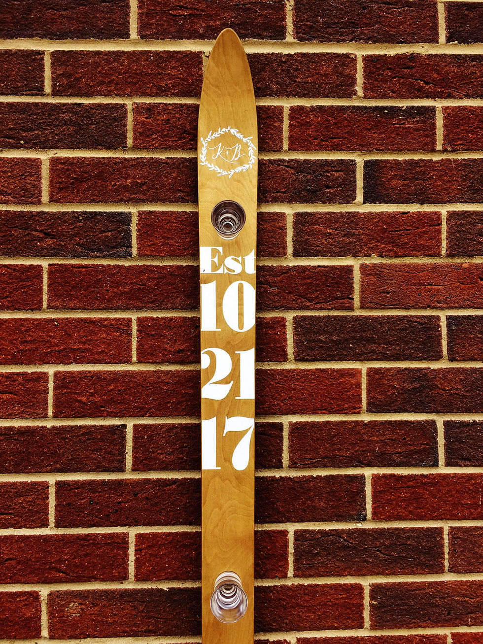 Thumbnail: Handmade ShotSki with customised message