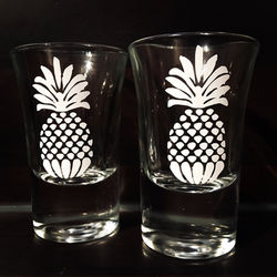Pineapple shot glasses