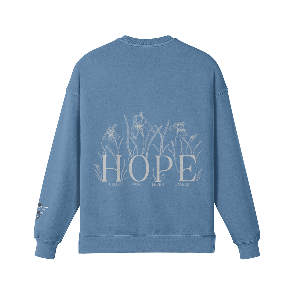 Thumbnail: There is H.O.P.E Iris Faded Crewneck
