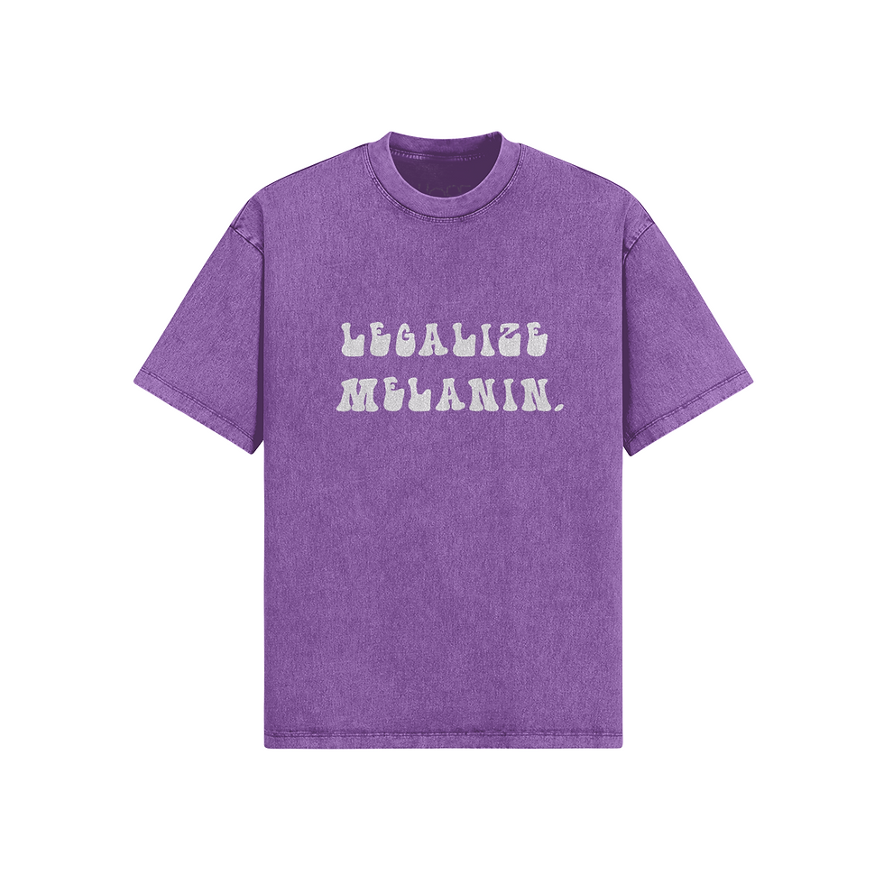 Thumbnail: Legalize Melanin Snow Wash Tee