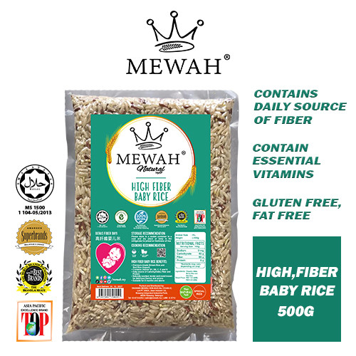 MEWAH HIGH-FIBER BABY RICE 500G | mewah.my