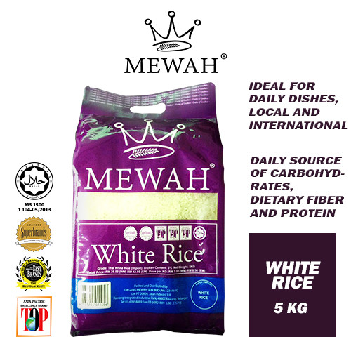 MEWAH THAI WHITE RICE 5KG | mewah.my