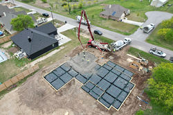 Pouring Residential Foundation