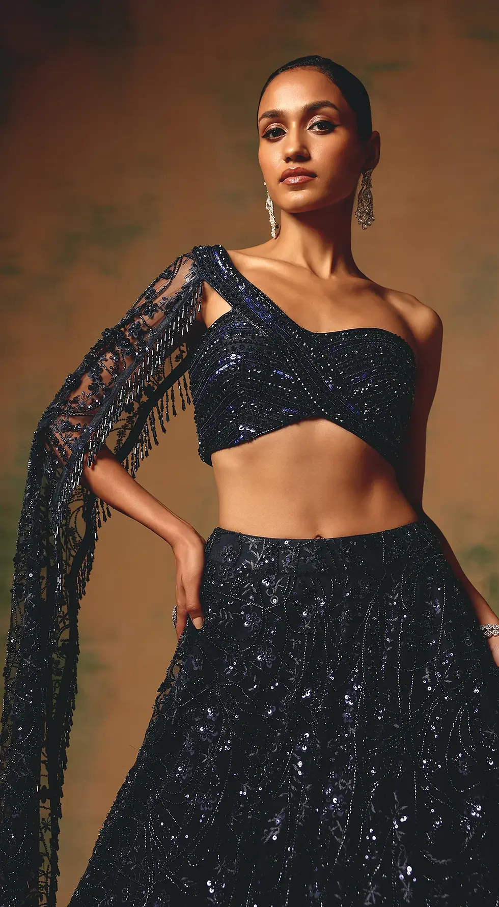 Thumbnail: THE WALTZ OF MIDNIGHT LEHENGA