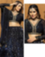 Thumbnail: Navy blue lehenga