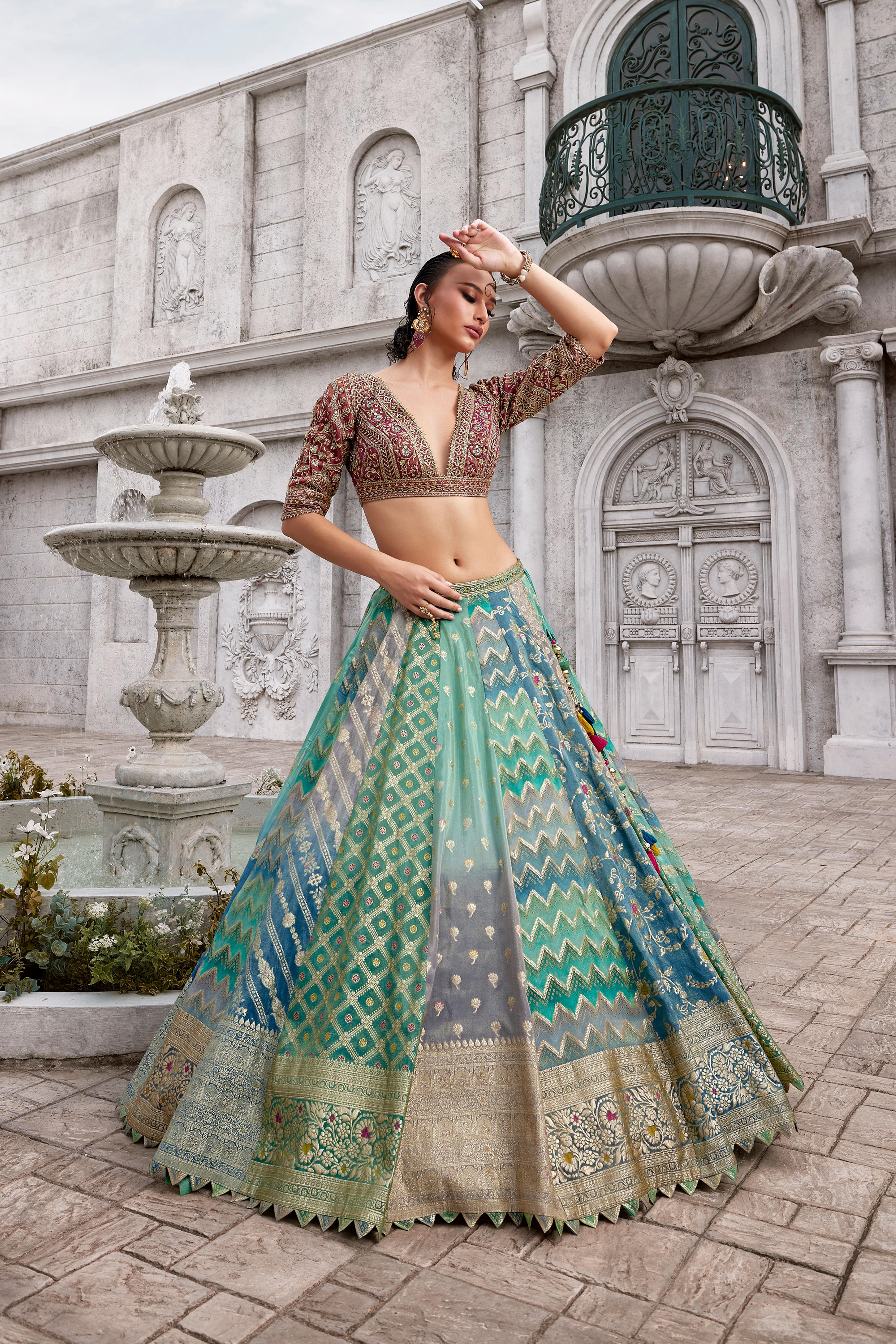 The Maharaja Multi-Panel Lehenga