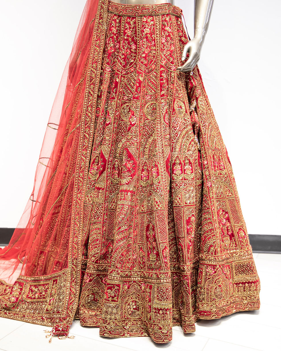 Thumbnail: Heavy Embroidered Lehenga