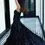Thumbnail: Black Chantilly Lehenga.