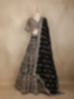 Thumbnail: Exquisite Black Embroidered Lehenga Set