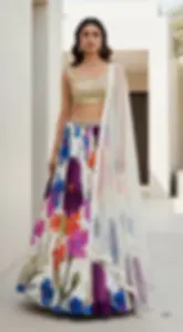 IVORY LUMINA GARDEN LEHENGA SET