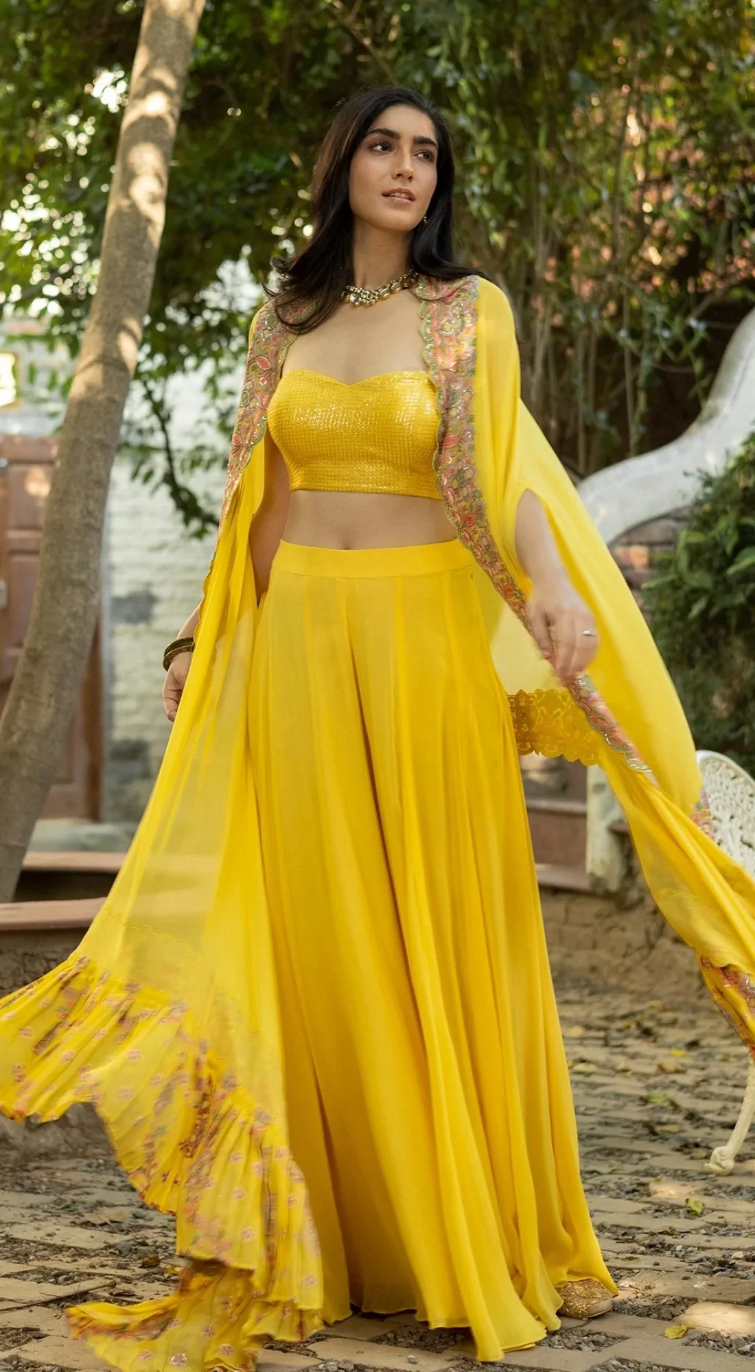 CANARY YELLOW SHARARA