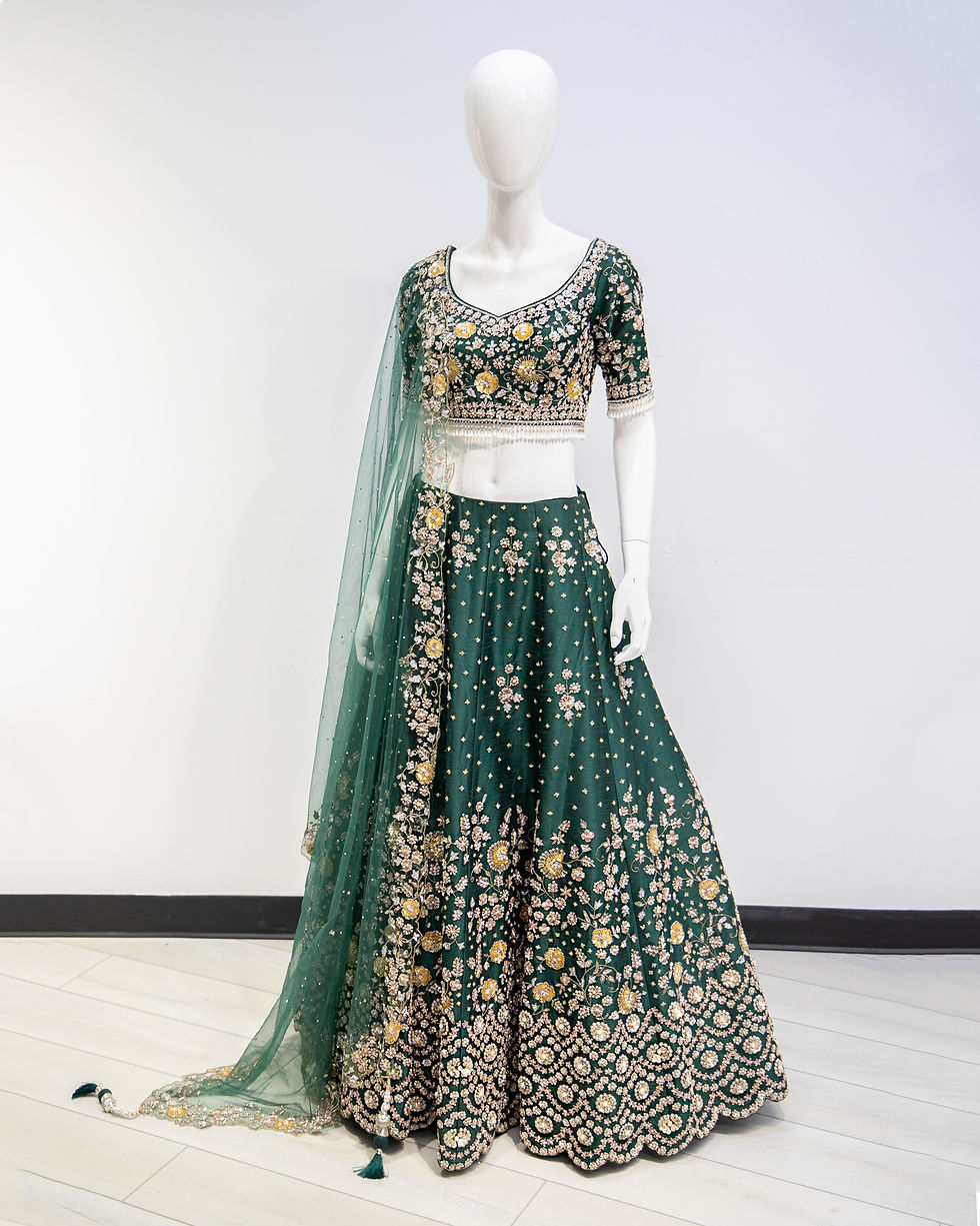 Thumbnail: Zehra-E-Emerald Bridal Lehenga