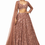 Thumbnail: Dusty Rose Coffee-Toned Bridal Lehenga Set