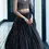 Thumbnail: BLACK SEQUINS NET EMBROIDERED LEHENGA SET