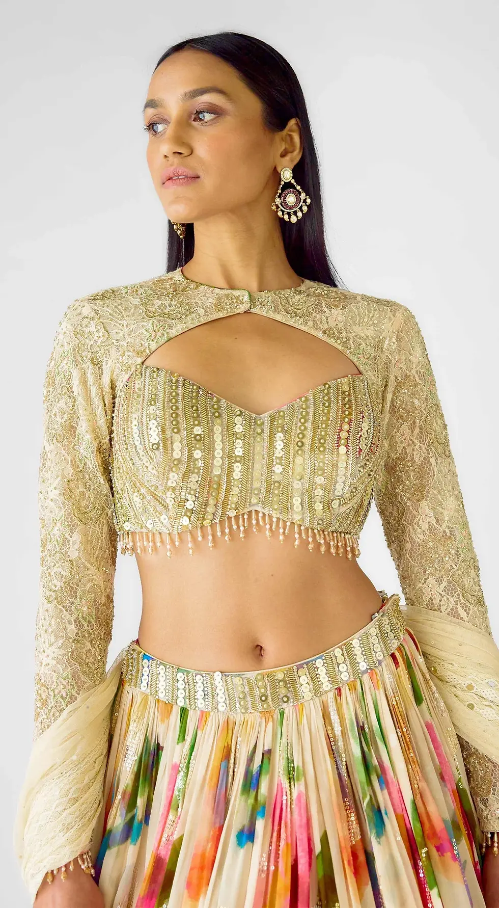 Thumbnail: THE EMPRESS OF EDEN LEHENGA - 3620