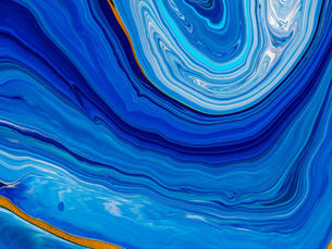 Blue Fluid Liquid Abstract Flood Art