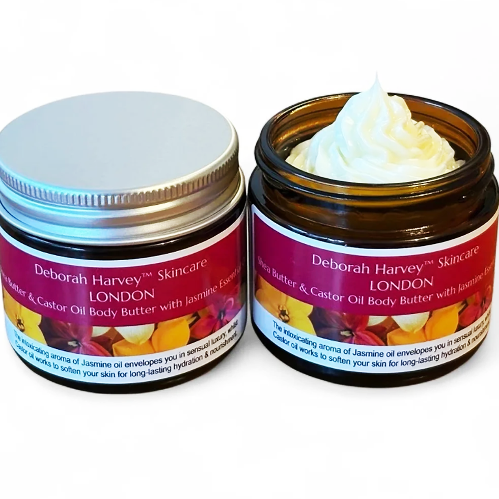 Close-up of sustainable cosmetic label with floral design printed by Romark Labels