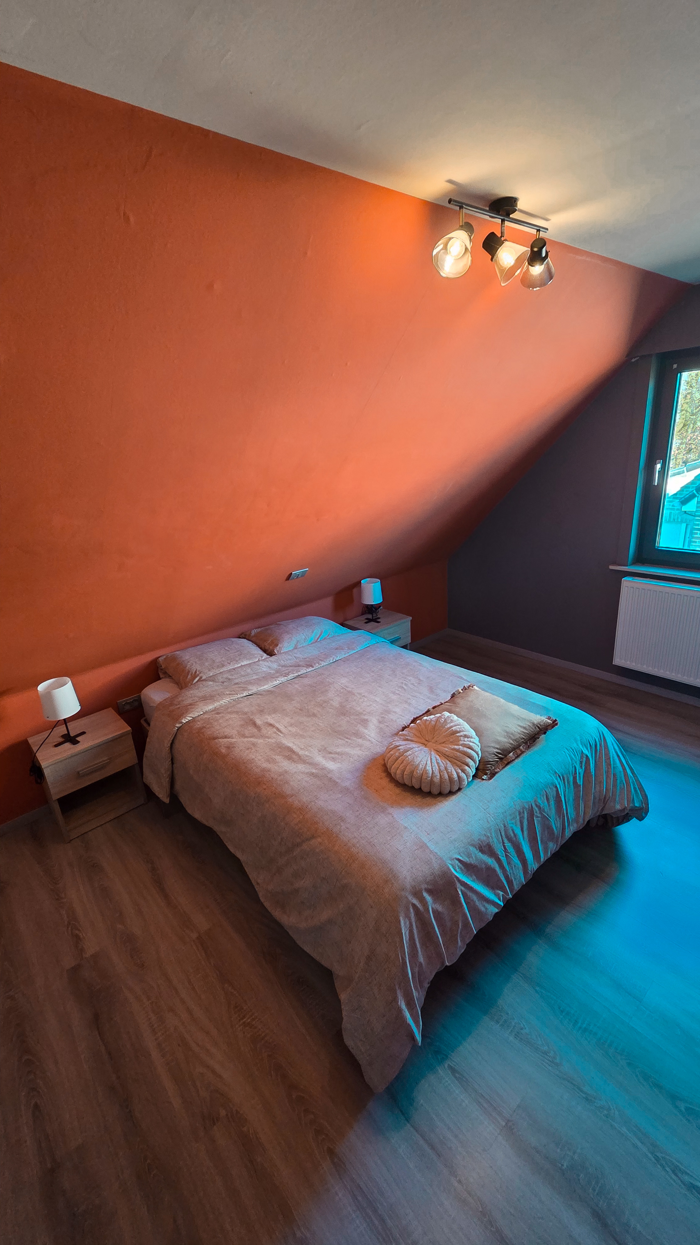Slaapkamer met tweepersoonsbed
