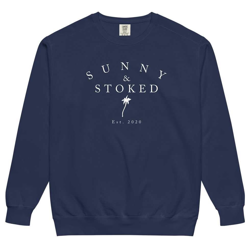 Thumbnail: Sunny & Stoked Classic Crewneck Sweatshirt