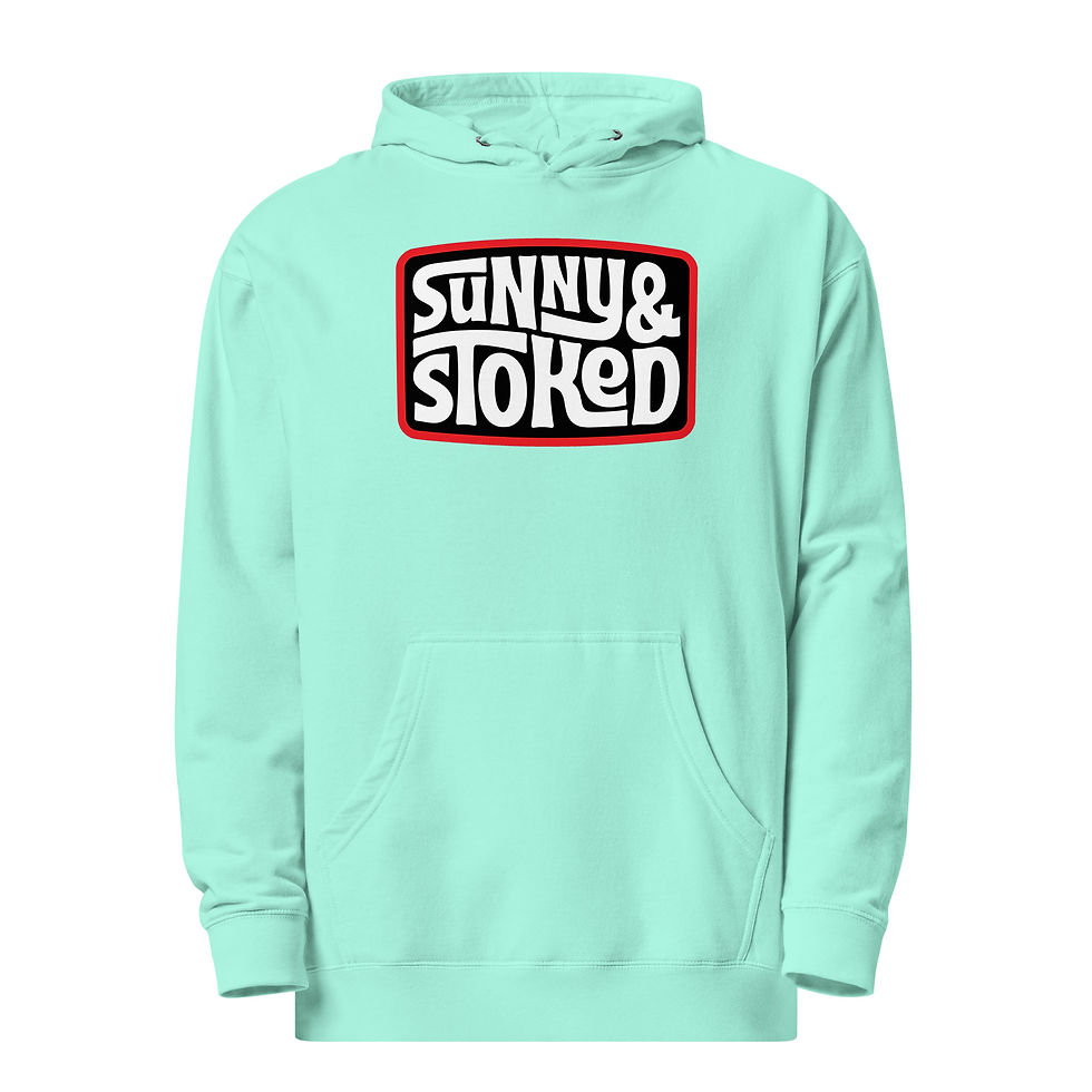 Thumbnail: Sunny & Stoked Retro Logo Front Hoodie