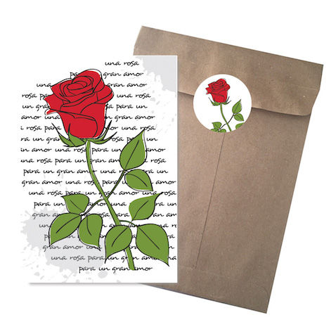 Miniatura: PAQUETE DE 20 TARJETAS DE FELICITACION SAN VALENTIN GRANDES