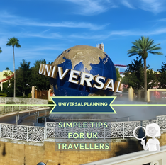 Universal Orlando Resort globe at entrance Florida