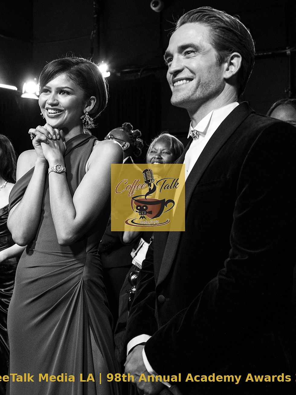 FINAL_All smiles, no drama for Zendaya and Robert Pattinson backstage at the 98th #Oscars.