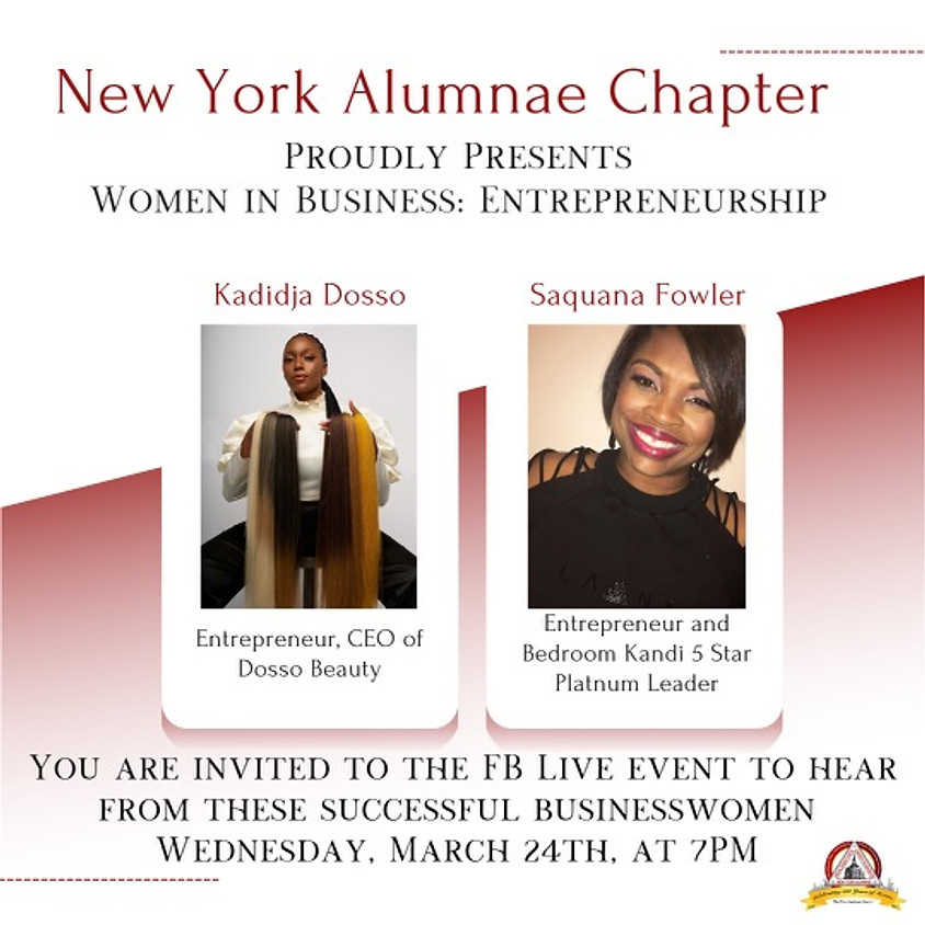 "Women in Business: Entrepreneurship" Virtual Conversation