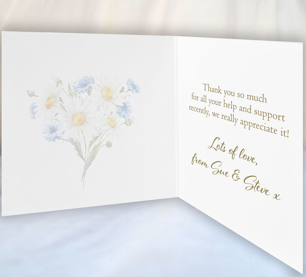 Thumbnail: Thank You Gift, Cornflower and Daisies Gift Bag
