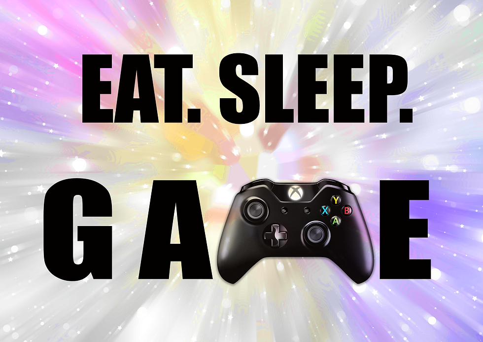 Thumbnail: "Eat Sleep Game" XBOX Gamer Wall Art, Gaming Print