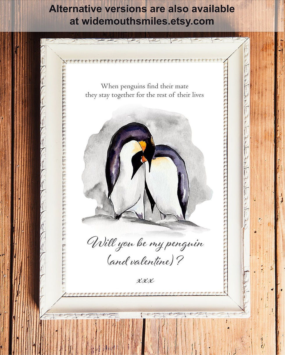 Thumbnail: Personalised Swan Valentines day print (Names) - Digital File