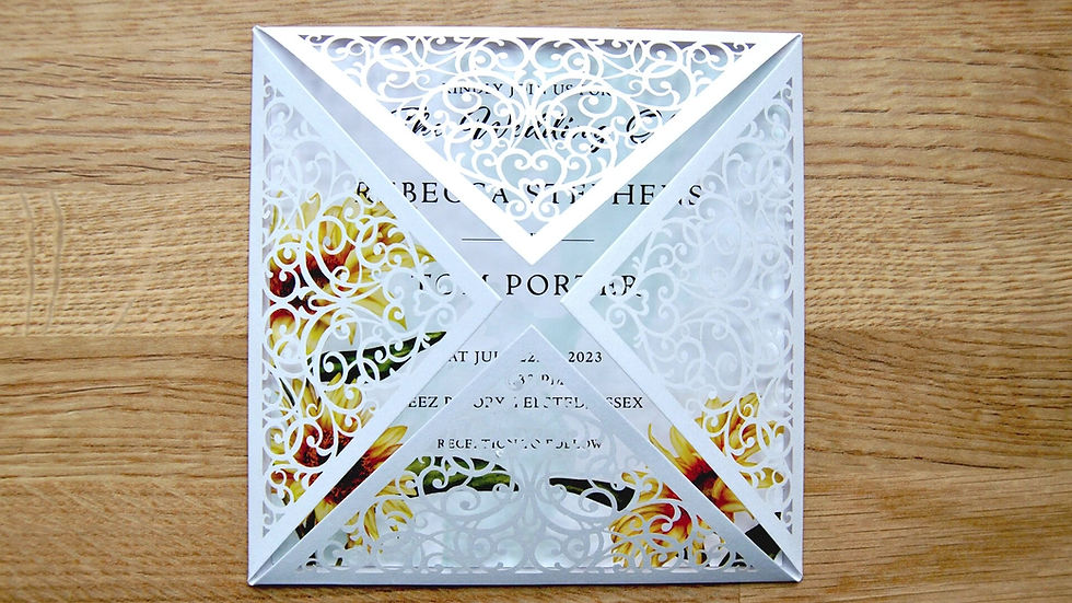 Thumbnail: Rebecca: Sunflower wedding invitation printable