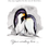 Thumbnail: Personalised Penguin Valentines day print (own wording) - Digital File