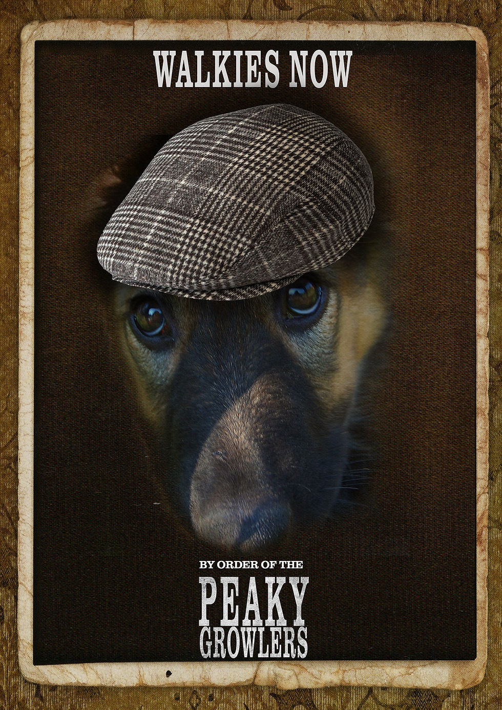 Thumbnail: Peaky Blinders pet print, your cat or dog as a Shelby!  Unique pet portrait