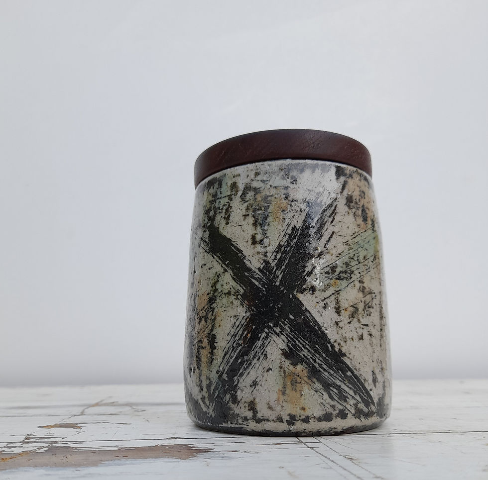 Thumbnail: Grasping the Orient Small Wooden Canister
