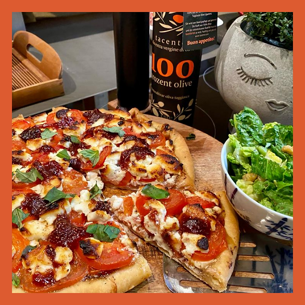 Pizza Rezept mit Ziegenkäse und Feige