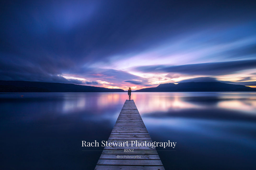 lake tarawera sunrise rangiuru bay