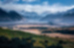 Rangitata Valley and view out to Mount Sunday - Edoras in the Lord of the Rings Trilogy