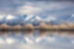 Lake Poaka Camping Site in Twizel during a Hoar Frost in winter