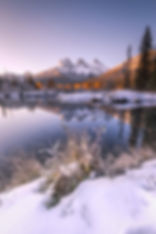 Three Sisters at Policeman Creek, Canmore, Canada