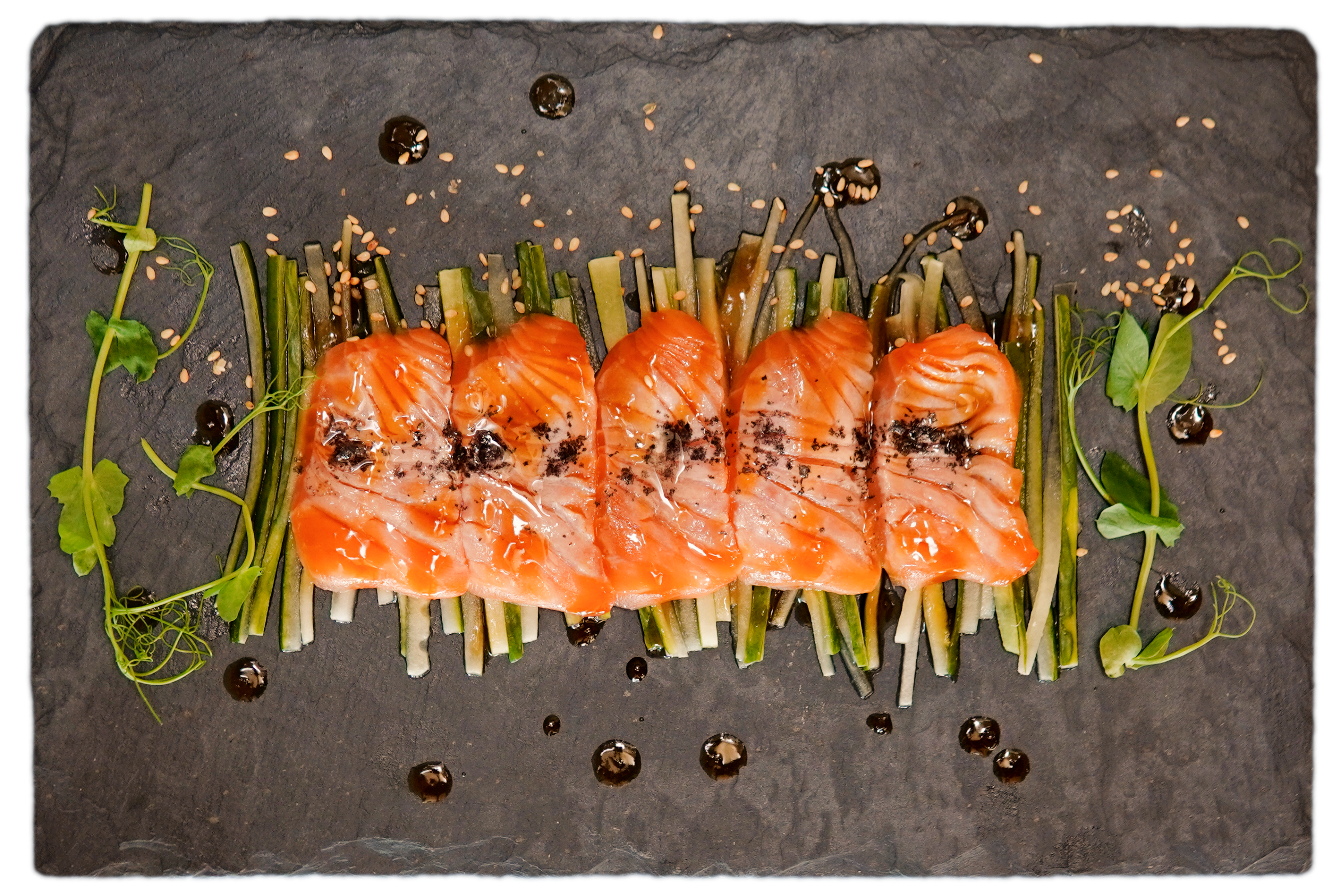 Arranged Food and Objects