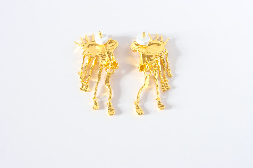 Thumbnail: Schiaparelli Inspired Surreal Eye Drip Earrings