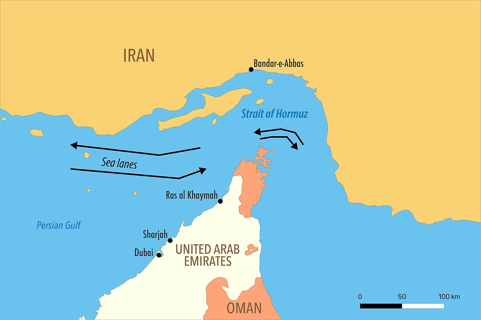 ช่องแคบฮอร์มุซ (Strait of Hormuz) — "เส้นเลือดใหญ่พลังงานโลก"