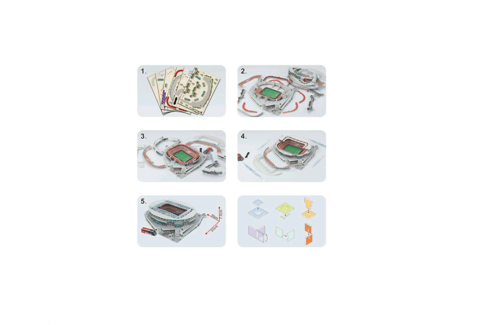 ภาพขนาดย่อ: Emirates Stadium , 3D Jigsaw Puzzles Model