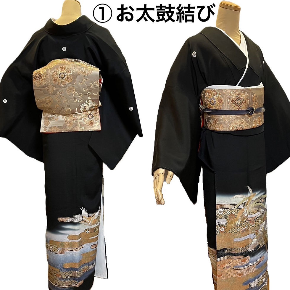 サムネイル： 黒留袖/着物衣裳/セット品/着付け込み/芸妓風/イベント/001-163