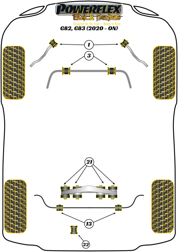 Thumbnail: Rear Anti Roll Bar Bush 26mm