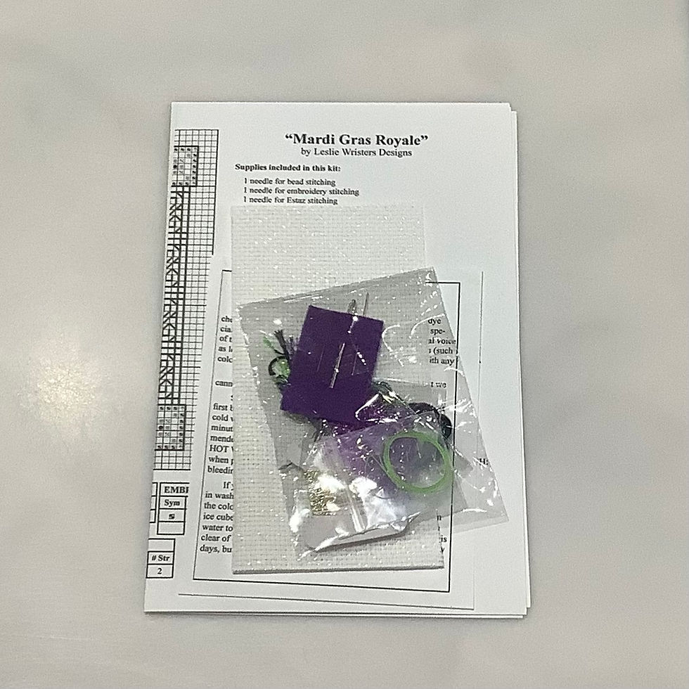 Thumbnail: Mardi Gras Royale Cross Stitch Kit