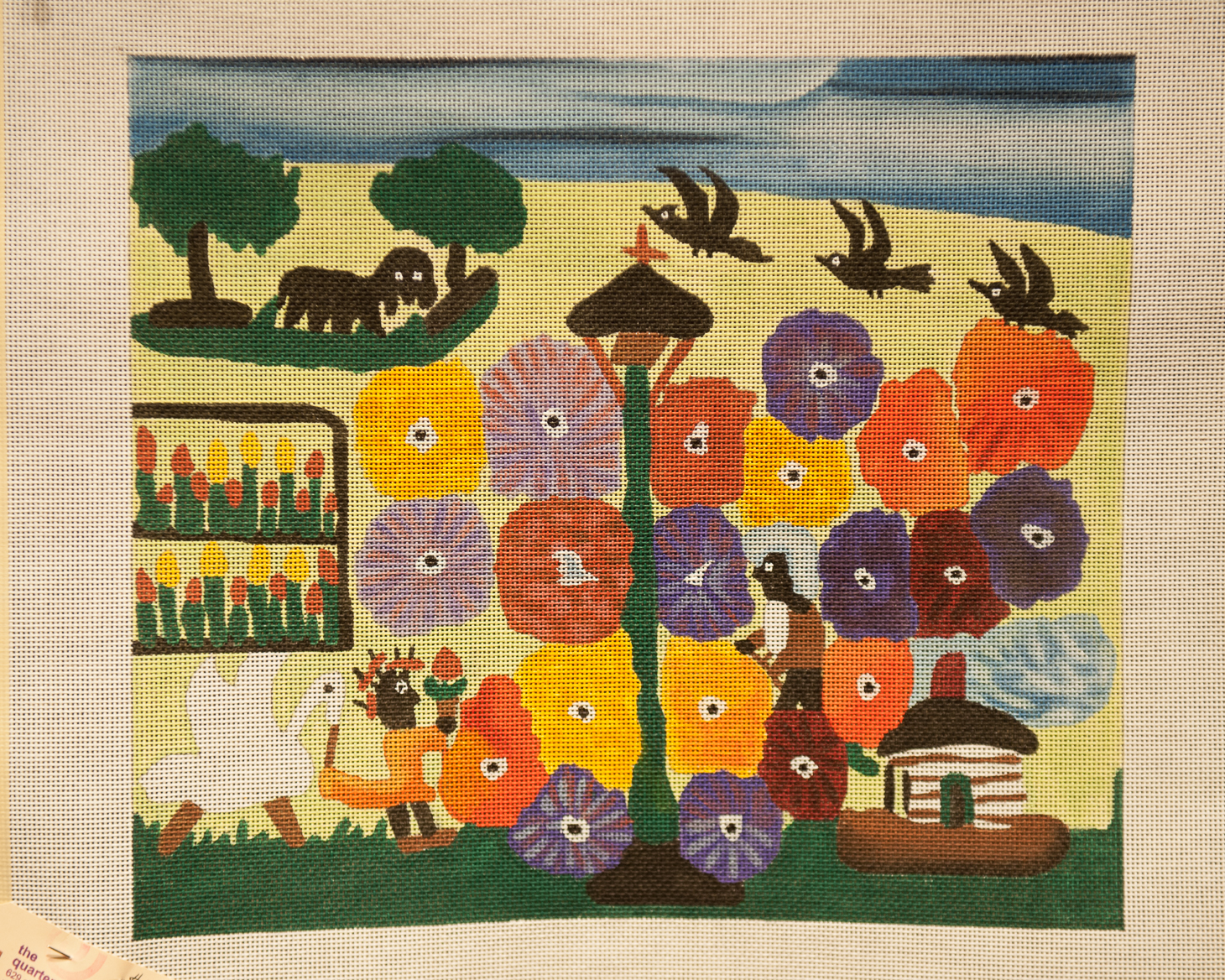 Clementine Hunter quarterstitch