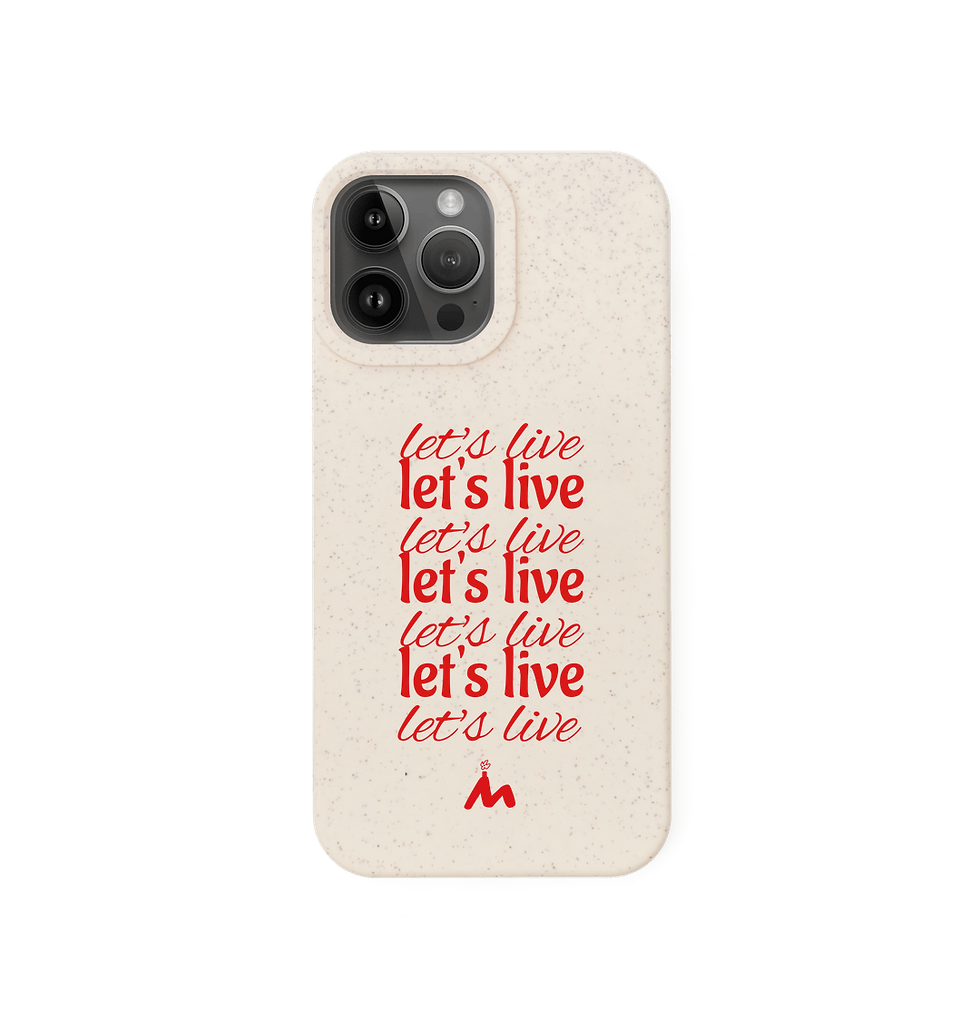Haus M let's live phone case